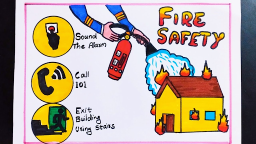 Fire Safety Poster For Kids Awareness